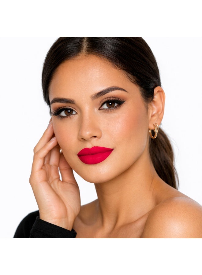 VATENN ITALY 18 Hr Kissproof Lipstick 24 Matte liquid lipstick, Lead-Free ,No Dry Feel, Weightless Feel, Vinyl Ink Kissproof /Lip Lingerie Transfer-Proof, All Day Wear. - Image 3